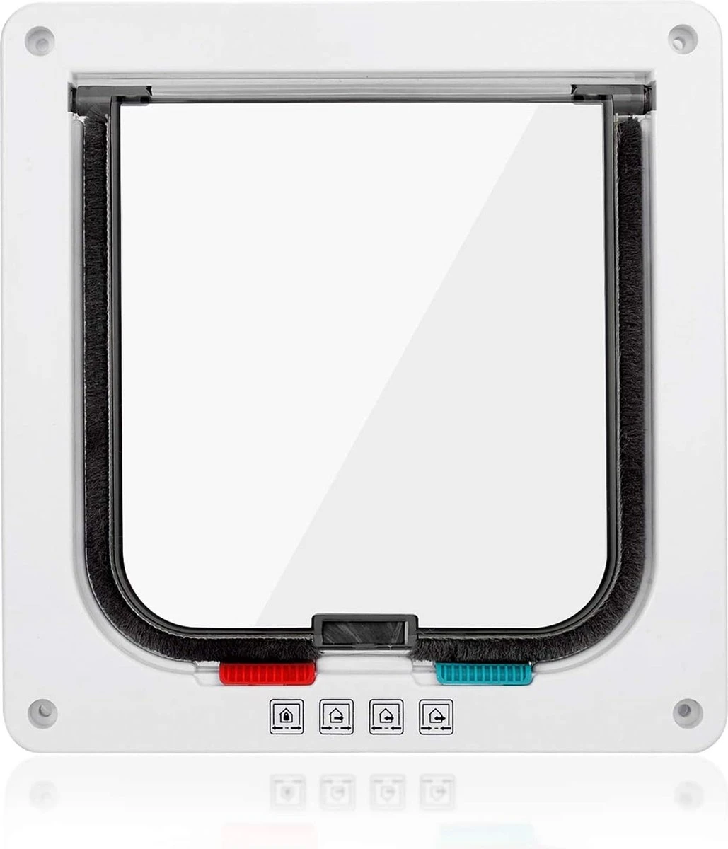 DOWO® - Kattenklep - Kattenluik - Kattenluikje - 4-weg Magneetsluiting Huisdierklep, Eenvoudige Installatie Kattendeur Huisdierendeur Aan De Muur, Houten Deur, Upvc Binnendeur, Baksteenwanden, Houten Deuren (M - Buitenmaat 19 X20 Cm) 6 DOWO® - Kattenklep - Kattenluik - Kattenluikje - 4-weg Magneetsluiting Huisdierklep, Eenvoudige Installatie Kattendeur Huisdierendeur Aan De Muur, Houten Deur, Upvc Binnendeur, Baksteenwanden, Houten Deuren (M - Buitenmaat 19 X20 Cm) - Afbeelding 6