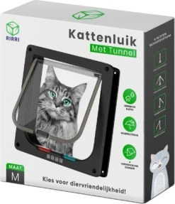 Rirri Kattenluik Met Tunnel - 4 Vergrendelingsstanden - Weersbestendig - Binnen En Buiten - Maat M - Zwart - 19 X 20 Cm 15 Rirri Kattenluik Met Tunnel - 4 Vergrendelingsstanden - Weersbestendig - Binnen En Buiten - Maat M - Zwart - 19 X 20 Cm -Merkloos Winkel 1031x1200 4