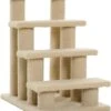 PawHut Dierentrap, Kattentrap, Hondentrap, Trap Voor Katten En Honden, 4 Treden, Beige, 63,5 X 43 X 60 Cm D30-006