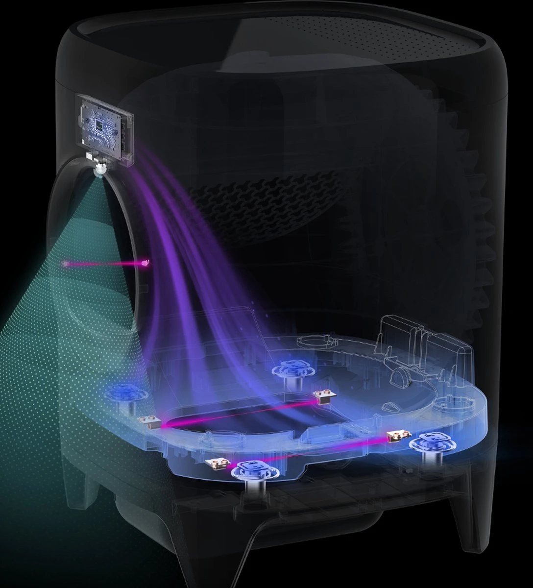 PETKIT Pura X Self-Cleaning Cat Litter Box, No Scooping Automatic Cat Litter Box Fr Multiple Cats, XSecure/Odor Removal/APP Control Automatic Cat Littler Box With Mat 2 PETKIT Pura X Self-Cleaning Cat Litter Box, No Scooping Automatic Cat Litter Box Fr Multiple Cats, XSecure/Odor Removal/APP Control Automatic Cat Littler Box With Mat - Afbeelding 2