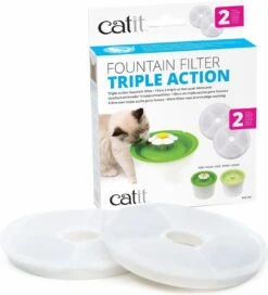 Catit Filters Triple Action 2 Pack - Kanttendrinkbak - 4 X 14.5 X 17.5 Cm Wit 8 Catit Filters Triple Action 2 Pack - Kanttendrinkbak - 4 X 14.5 X 17.5 Cm Wit -Merkloos Winkel 1089x1200