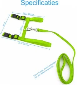 Kattentuigje Met Looplijn Kattenharnas Kittentuigje Kattenriem Met Looplijn Kat Kitten Tuigje Verstelbaar - Groen -Merkloos Winkel 1090x1200 1