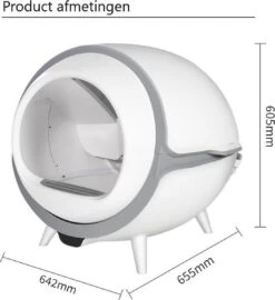 Merkloos Premium Kattenbak - Automatische - Zelfreinigende - Elektrische Kattenbak - Design Kattenbak -Merkloos Winkel 1099x1200 4