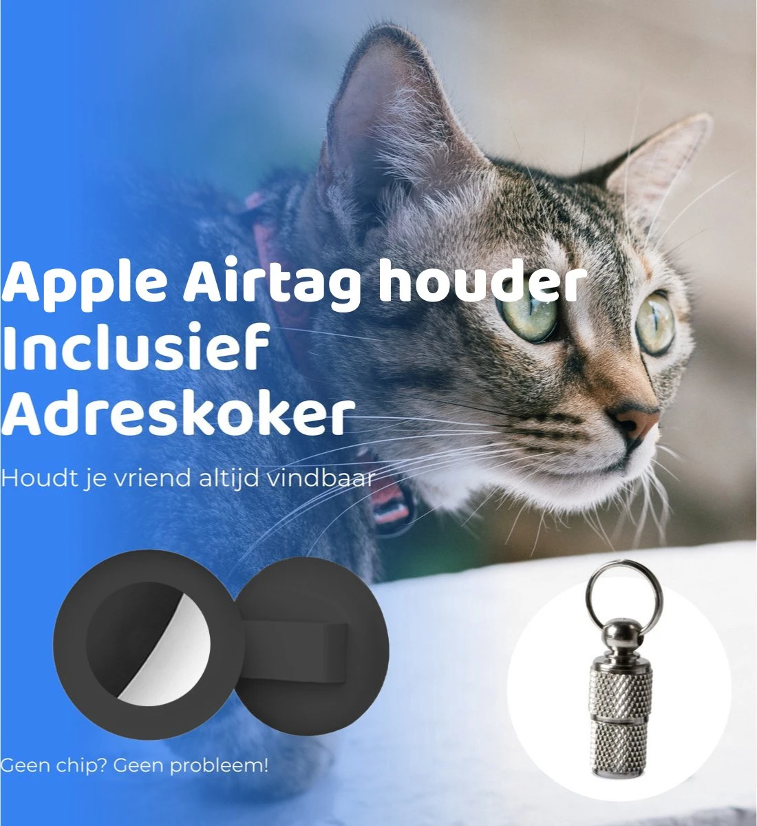 ACE Pets Reflecterende Kattenhalsband Met Veiligheidssluiting – Halsband Kat & Kitten - Met Adreskoker - Kittenhalsband & Kattenbandje Met Belletje - Geschikt Voor Apple Airtag - Zwart 2 ACE Pets Reflecterende Kattenhalsband Met Veiligheidssluiting – Halsband Kat & Kitten - Met Adreskoker - Kittenhalsband & Kattenbandje Met Belletje - Geschikt Voor Apple Airtag - Zwart - Afbeelding 2
