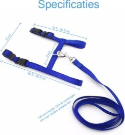 Kattentuigje Met Looplijn Kattenharnas Katten Riem Met Looplijn Kat Verstelbaar - Blauw -Merkloos Winkel 1111x1200 1