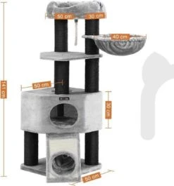 MIRA Home Krabpaal – Poezen Krabpaal – Pluche - Grijs – 52x52x42 9 MIRA Home Krabpaal – Poezen Krabpaal – Pluche - Grijs – 52x52x42 -Merkloos Winkel 1118x1200 5