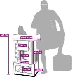 Petrebels Lodge 107 Krabpaal - Cappuccino - Design - Zeer Stabiel 15 Petrebels Lodge 107 Krabpaal - Cappuccino - Design - Zeer Stabiel -Merkloos Winkel 1121x1200 2