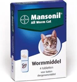 Mansonil All Worm Cat Ontworming - Kat - 4 Tabletten -Merkloos Winkel 1127x1200 4
