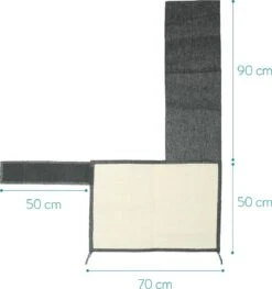Navaris Katten Krabmat - Bescherming Van Meubels - Voor Banken En Stoelen - Krabbescherming - Voor De Linkerkant - Donkergrijs -Merkloos Winkel 1127x1200 5