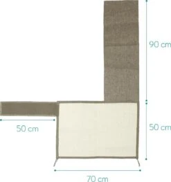 Navaris Katten Krabmat - Bescherming Van Meubels - Voor Banken En Stoelen - Krabbescherming - Voor De Linkerkant - Lichtbruin -Merkloos Winkel 1127x1200 6