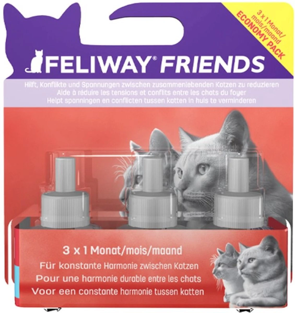 Feliway Friends - Navulling - 3 X 48 Ml 1 Feliway Friends - Navulling - 3 X 48 Ml