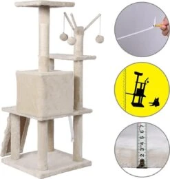 Merkloos MC Star Krabpaal Voor Grote Katten Cat Tree - 55 X 50 X 121 Cm - Beige 13 Merkloos MC Star Krabpaal Voor Grote Katten Cat Tree - 55 X 50 X 121 Cm - Beige -Merkloos Winkel 1138x1200 2