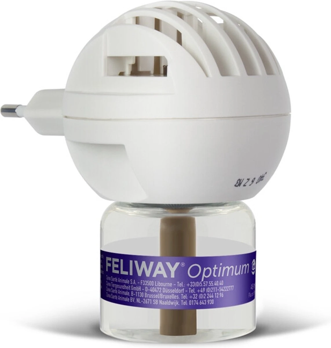 Feliway Optimum - Startset - 1 Verdamper Met 1 Vulling - 48 Ml - Anti-stress Voor Kat 2 Feliway Optimum - Startset - 1 Verdamper Met 1 Vulling - 48 Ml - Anti-stress Voor Kat - Afbeelding 2