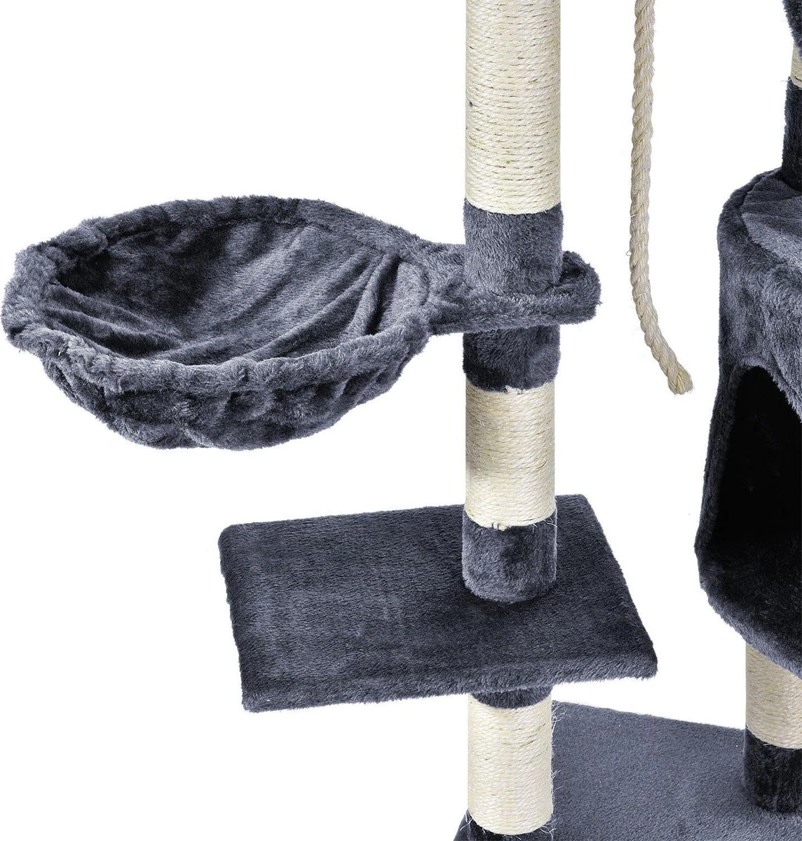 Merkloos Katten Krabpaal Buffy - 118 X 50 X 40 Cm - Grijs 5 Merkloos Katten Krabpaal Buffy - 118 X 50 X 40 Cm - Grijs - Afbeelding 5