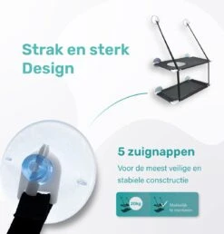 Raamhangmat - Dubbellaags - Met Zuignappen - 20kg Draag Gewicht - Kattenhangmat - Hangmat Kat - Kattenbed - Kattenkussen - Kattenbank - Kattenmand - Raam - Kattenhangmat Raam - Zwart - Radiator -Merkloos Winkel 1149x1200 2