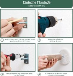 Pfotenolymp® Kattenklimwand - Wandmontage - 22 X 6 Cm - 2 Klimtreden Voor Klimlandschap - Klimboom - Klimwand Voor Katten Met Sisal 10 Pfotenolymp® Kattenklimwand - Wandmontage - 22 X 6 Cm - 2 Klimtreden Voor Klimlandschap - Klimboom - Klimwand Voor Katten Met Sisal -Merkloos Winkel 1154x1200 10