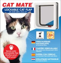 Cat Mate Kattenluik 234 Met Tweewegsluiting - Wit - 19,2 X 20cm -Merkloos Winkel 1154x1200 7