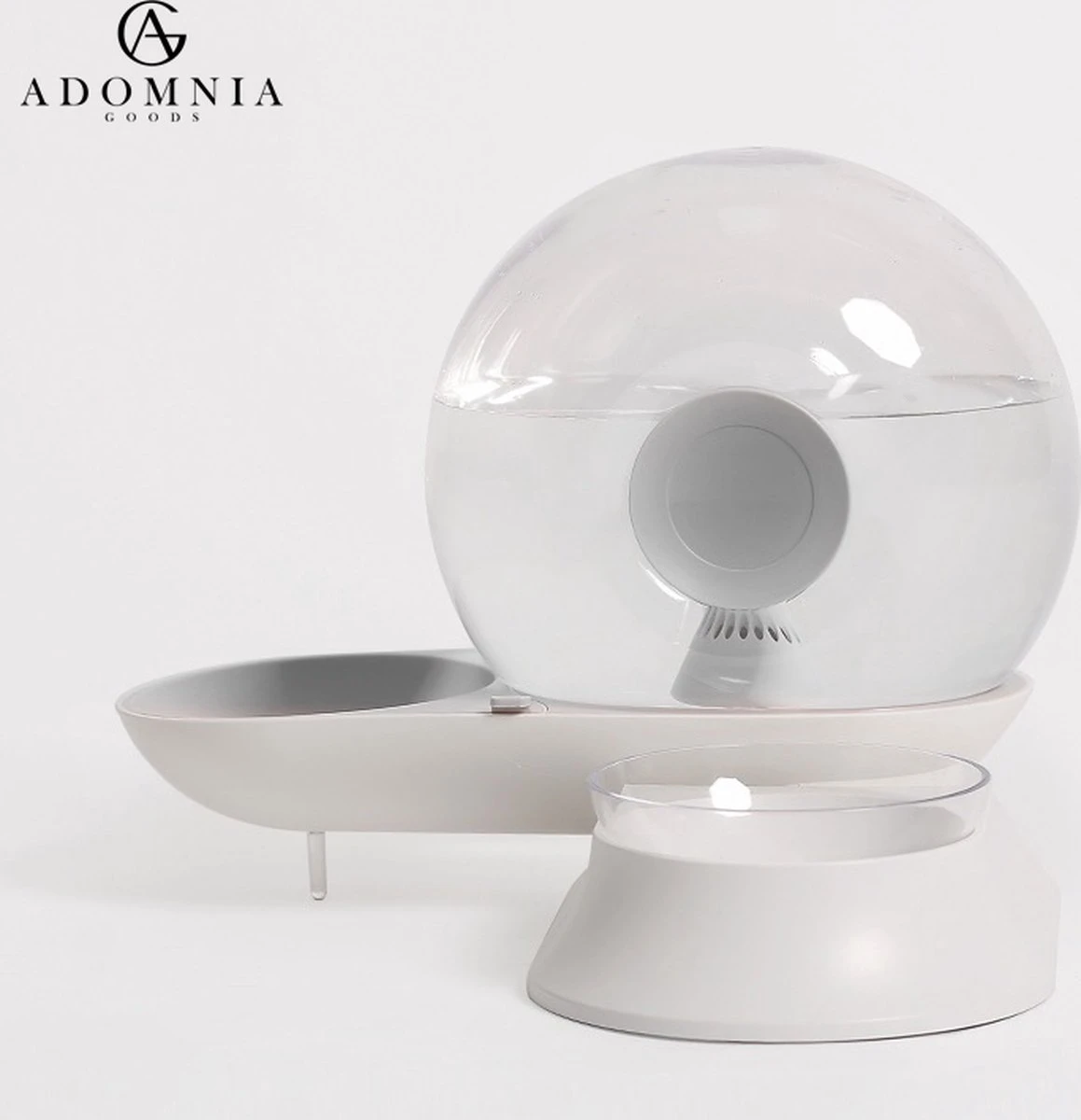 AdomniaGoods - Automatische Katten Voerbak - Antislip Honden Voerbak - Unique Transparant/grijs Design - Altijd Hygiënisch Schoon Water! 5 AdomniaGoods - Automatische Katten Voerbak - Antislip Honden Voerbak - Unique Transparant/grijs Design - Altijd Hygiënisch Schoon Water! - Afbeelding 5