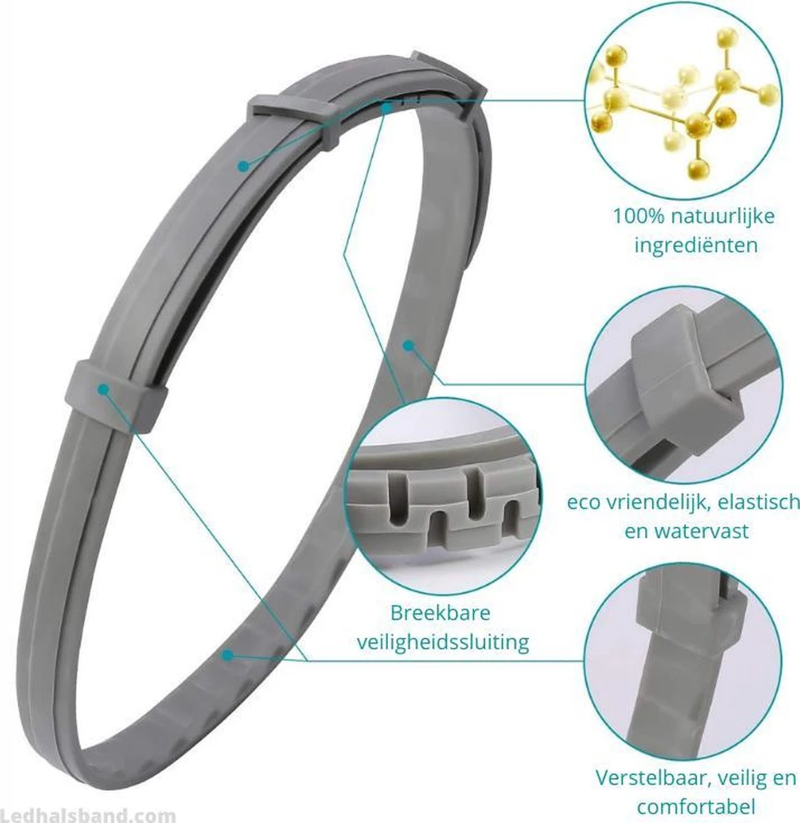 Natuurlijke Vlooienband - Katten - Paars - Zonder Giftige Pesticiden - 100% Natuurlijk - Vlooien En Teken - Milieuvriendelijk - Geur Halsband 3 Natuurlijke Vlooienband - Katten - Paars - Zonder Giftige Pesticiden - 100% Natuurlijk - Vlooien En Teken - Milieuvriendelijk - Geur Halsband - Afbeelding 3