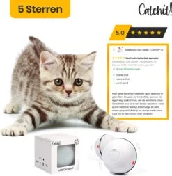 Catchit!® Interactieve Zelfrollende Bal Katten - Kattenspeeltjes - Inclusief USB Kabel En Staartjes - Kattenspeelgoed - Smart - Grijs 9 Catchit!® Interactieve Zelfrollende Bal Katten - Kattenspeeltjes - Inclusief USB Kabel En Staartjes - Kattenspeelgoed - Smart - Grijs -Merkloos Winkel 1171x1200 6