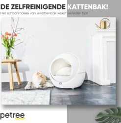 Petree Dome- Zelfreinigende Kattenbak - Automatisch - Katten - Anti-geur - 60 X 35 X 60 Cm -Merkloos Winkel 1174x1200 4