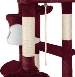 Tectake - Krabpaal Fippi Kattenkrabpaal - 201 Cm Hoog - Rood/wit - 402187 -Merkloos Winkel 1175x1200 5