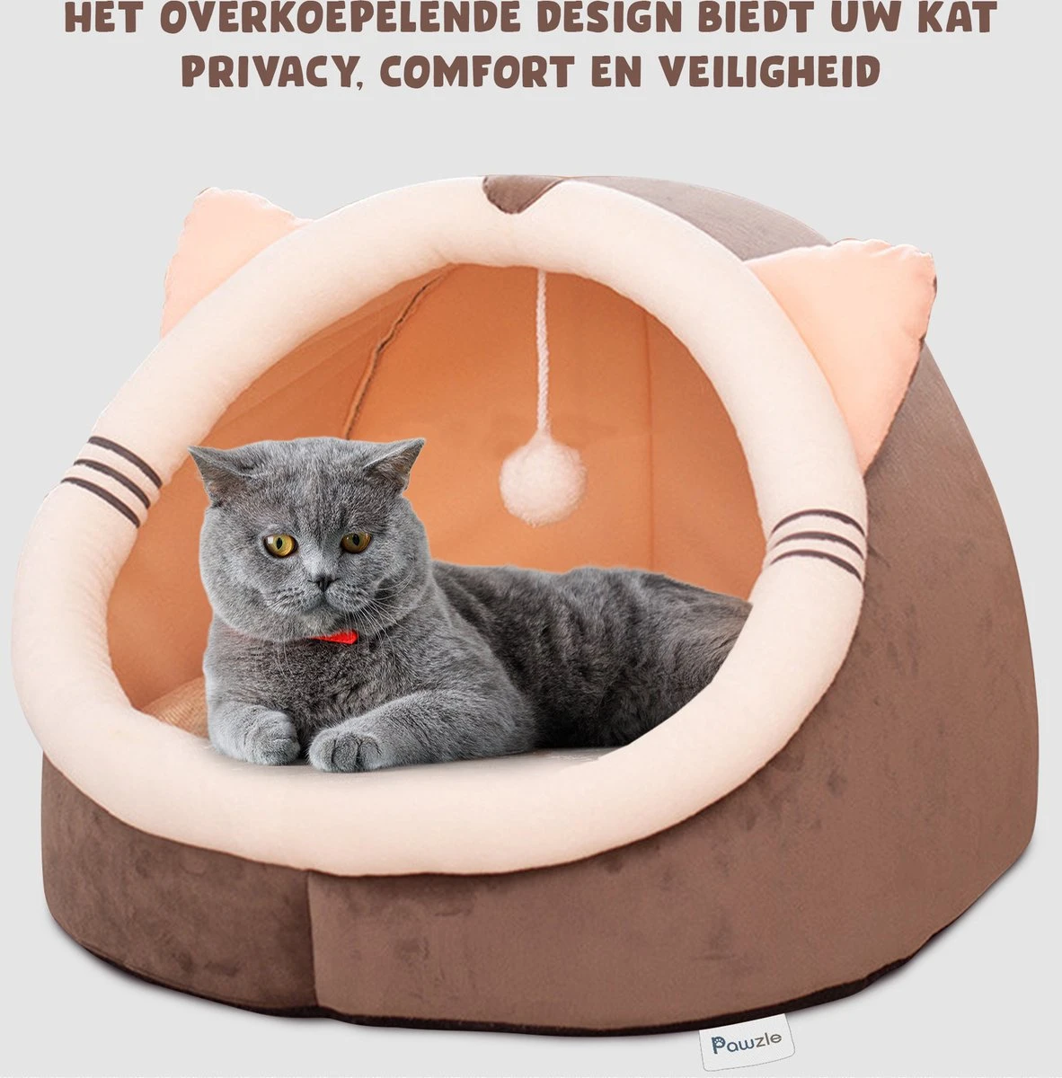 Kattenmand - Kattenhuis - Kattenbed - Kattenhangmat - Poezenmand - Kattenkussen - 40 Cm 7 Kattenmand - Kattenhuis - Kattenbed - Kattenhangmat - Poezenmand - Kattenkussen - 40 Cm - Afbeelding 7