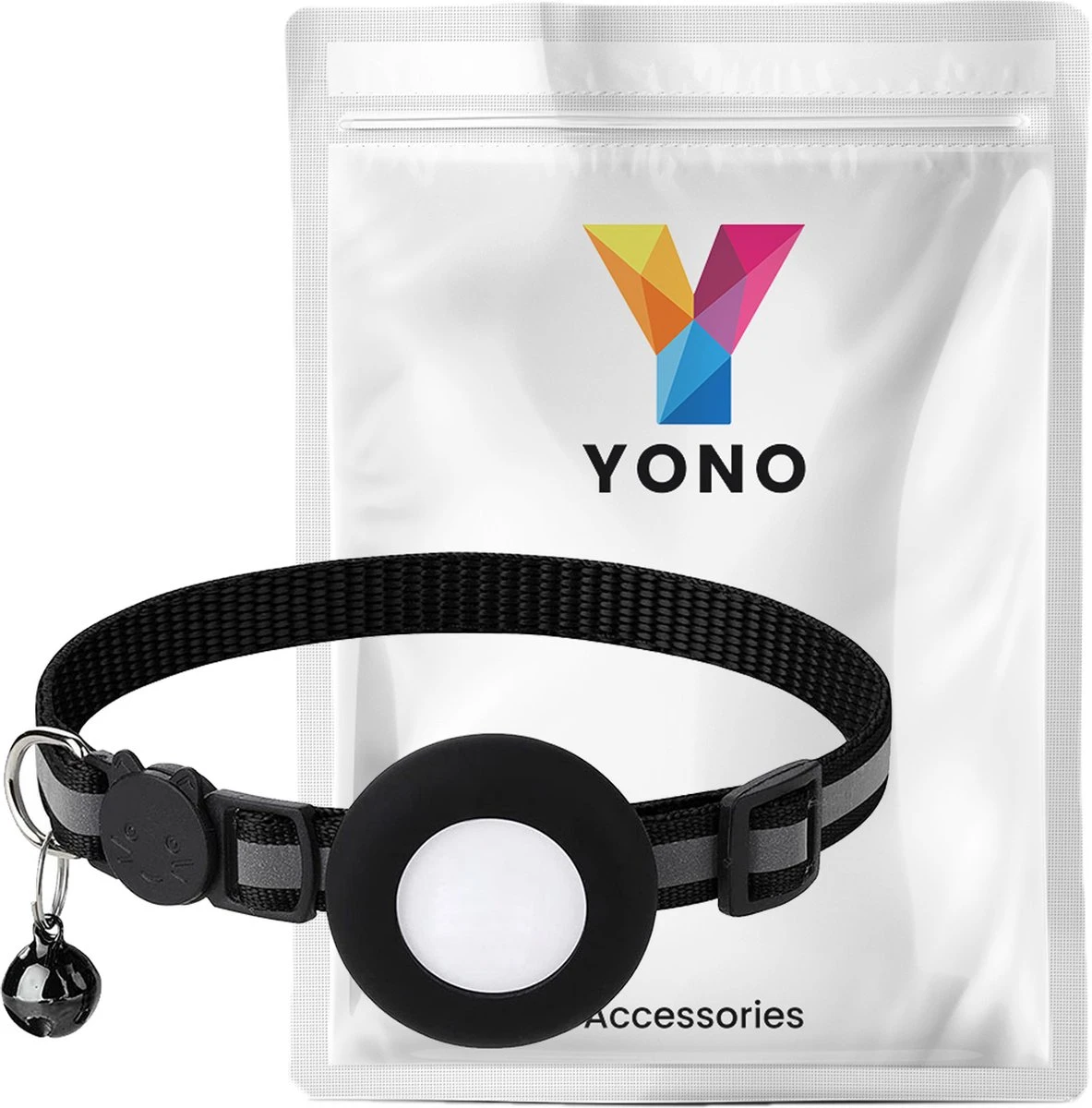 YONO Katten Halsband Geschikt Voor Apple Airtag - Kattenbandje Met Belletje En Reflecterend - GPS Kat - Zwart 4 YONO Katten Halsband Geschikt Voor Apple Airtag - Kattenbandje Met Belletje En Reflecterend - GPS Kat - Zwart - Afbeelding 4