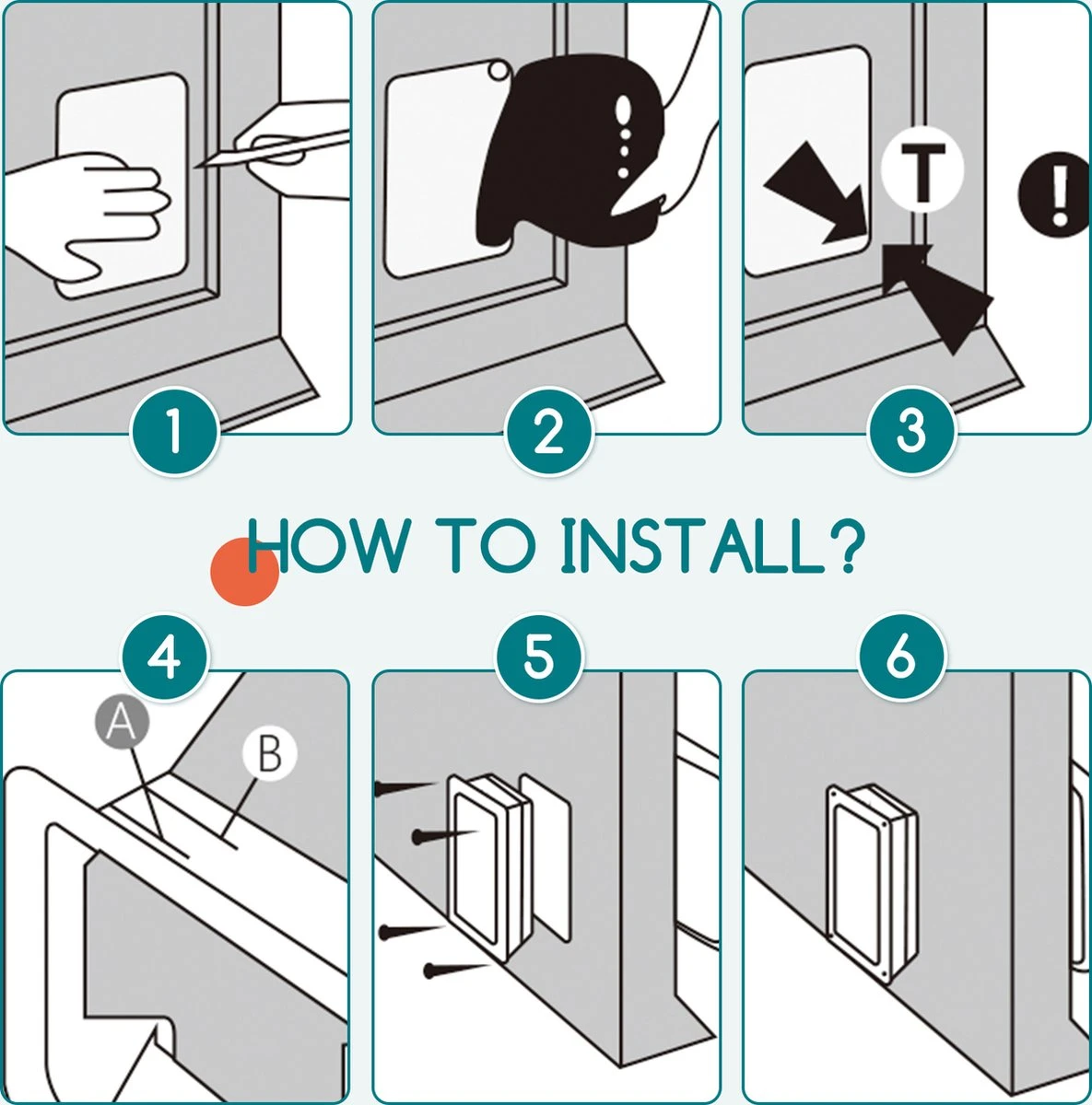 Nobleza Kattenluik Met Tunnel - 4 Vergrendelingsstanden - Weerbestendig - Binnen En Buiten - 28.5 X 25 Cm - Maat XL - Zwart 2 Nobleza Kattenluik Met Tunnel - 4 Vergrendelingsstanden - Weerbestendig - Binnen En Buiten - 28.5 X 25 Cm - Maat XL - Zwart - Afbeelding 2