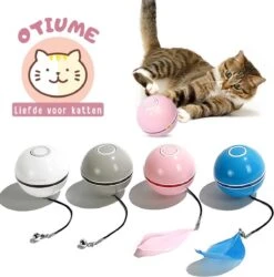 Otiume Elektrische Speelbal - Slimme Interactieve Zelfrollende Bal - Speelgoed Voor Katten - Kattenspeelgoed - Blauw -Merkloos Winkel 1187x1200 5