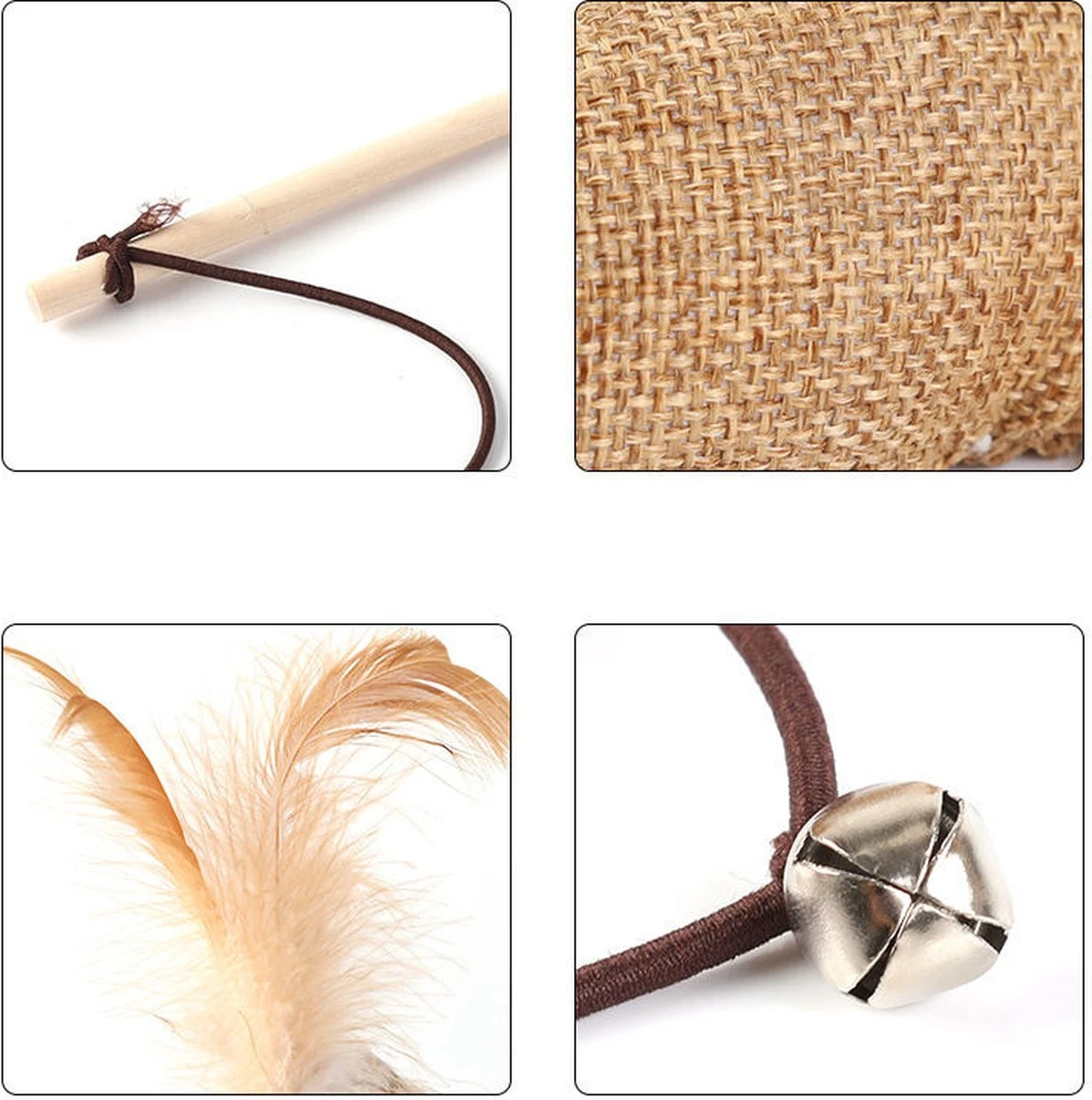 Kattenspeelgoed - Set Met 7 Kattenspeeltjes - Complete Set - Kattenhengel - Speelmuis 2 Kattenspeelgoed - Set Met 7 Kattenspeeltjes - Complete Set - Kattenhengel - Speelmuis - Afbeelding 2