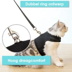 Kattentuigje Met Leiband Riem Kattenharnas Roze Maat S Kat & Kitten - Dieren Kattenriem - Cat Leash - Halsomvang 15 Tot 20cm - Borstomvang 25 Tot 30cm - Zootic® -Merkloos Winkel 1194x1200 12