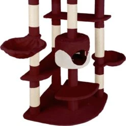 Tectake - Krabpaal Fippi Kattenkrabpaal - 201 Cm Hoog - Rood/wit - 402187 -Merkloos Winkel 1194x1200 6
