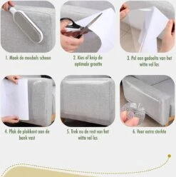 DynaBright Anti Krab Vellen Voor Kat En Hond - 8 XL Vellen – 43.2 X 30.5cm - Tegen Krabben – Bank Bescherming – Meubelbescherming – Krabpaal Voor Katten – Anti Scratch – Transparant - Plakfolie -Merkloos Winkel 1197x1200 8