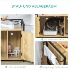 PawHut Katzentoilett Mit Griff D31-053 -Merkloos Winkel 1199x1200 16