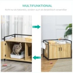 PawHut Katzentoilett Mit Griff D31-053 -Merkloos Winkel 1199x1200 18