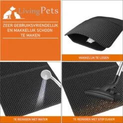 Lavida Home - Kattenbakmat - Grit Opvanger - 45 X 60 Cm - Dubbele Laag & Waterdicht - Katten Mat - Katten Mat Met Opvangruimte Voor Grit - Katten Mat - Kat Benodigdheden - Kitten - Gritmat Voor Poes - Grijs -Merkloos Winkel 1199x1200 23