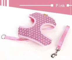 Merkloos Kattentuigje Met Looplijn - Kattenharnas - Kittentuigje - Kattenriem Met Looplijn - Kitten Tuigje Verstelbaar - Roze - Ixen