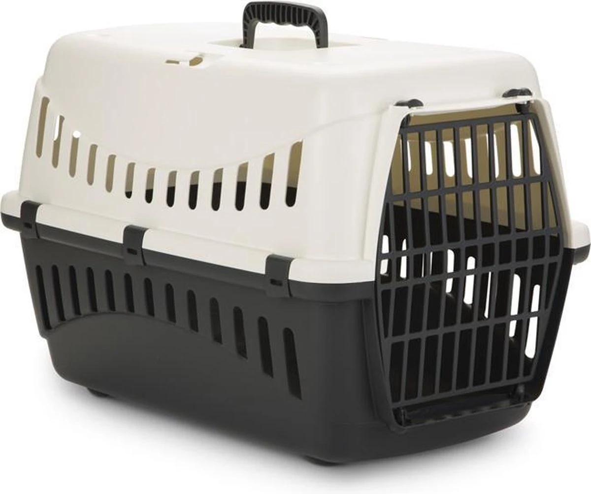 Beeztees Gypsy - Reismand - Creme/Antraciet - 58x38x33 Cm 1 Beeztees Gypsy - Reismand - Creme/Antraciet - 58x38x33 Cm