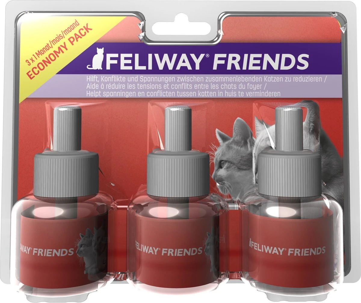 Feliway Friends - Navulling - 3 X 48 Ml 6 Feliway Friends - Navulling - 3 X 48 Ml - Afbeelding 6