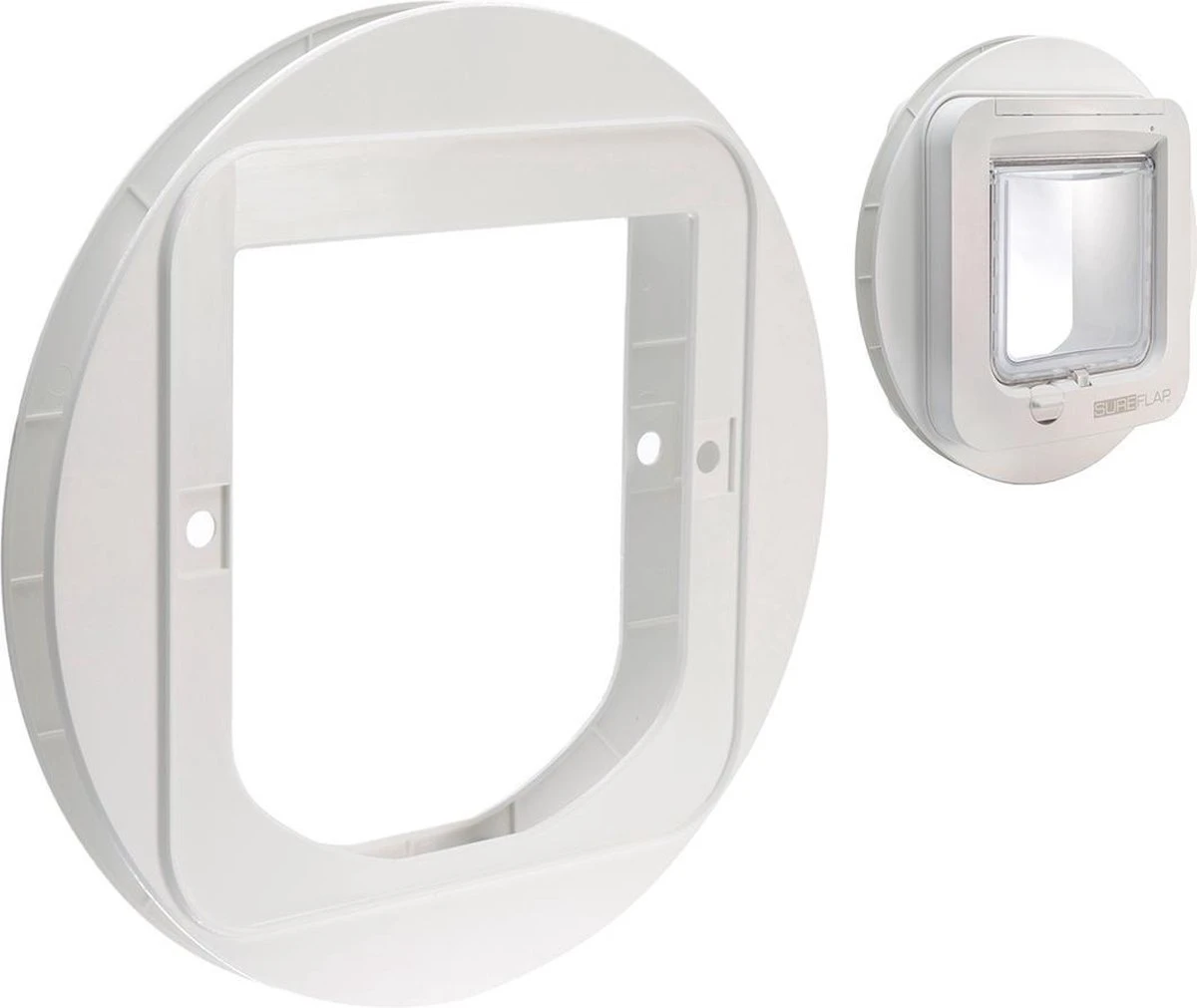 Sureflap Montageadapter Voor Kattenluik - Wit - 14 X 12 Cm 1 Sureflap Montageadapter Voor Kattenluik - Wit - 14 X 12 Cm
