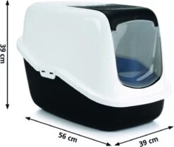 Savic Kattenbak Nestor - Kattenbak - Zwart/Wit - 56 X 39 X 38,5 15 Savic Kattenbak Nestor - Kattenbak - Zwart/Wit - 56 X 39 X 38,5 -Merkloos Winkel 1200x1014 1