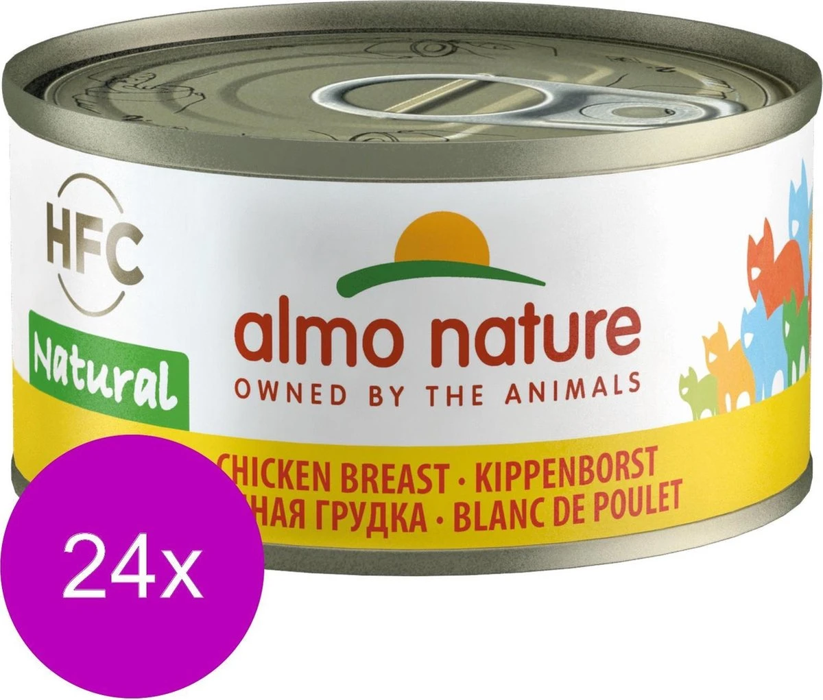 Almo Nature Natvoer Voor Katten - HFC Natural - 24 X 70g - Kippenborst - 24 X 70 Gram 12 Almo Nature Natvoer Voor Katten - HFC Natural - 24 X 70g - Kippenborst - 24 X 70 Gram - Afbeelding 12