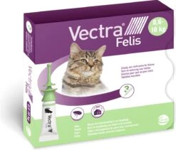 VECTRA Felis - Vlooiendruppels - Voor Katten 0.6 T/m 10 Kg - 3 Pipetten -Merkloos Winkel 1200x1023