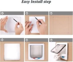 DOWO® - Kattenklep - Kattenluik - Kattenluikje - 4-weg Magneetsluiting Huisdierklep, Eenvoudige Installatie Kattendeur Huisdierendeur Aan De Muur, Houten Deur, Upvc Binnendeur, Baksteenwanden, Houten Deuren (M - Buitenmaat 19 X20 Cm) 16 DOWO® - Kattenklep - Kattenluik - Kattenluikje - 4-weg Magneetsluiting Huisdierklep, Eenvoudige Installatie Kattendeur Huisdierendeur Aan De Muur, Houten Deur, Upvc Binnendeur, Baksteenwanden, Houten Deuren (M - Buitenmaat 19 X20 Cm) -Merkloos Winkel 1200x1027 1