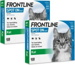Frontline Spot On Kat - Anti Vlooien En Tekenmiddel - 2 X 6 Pip
