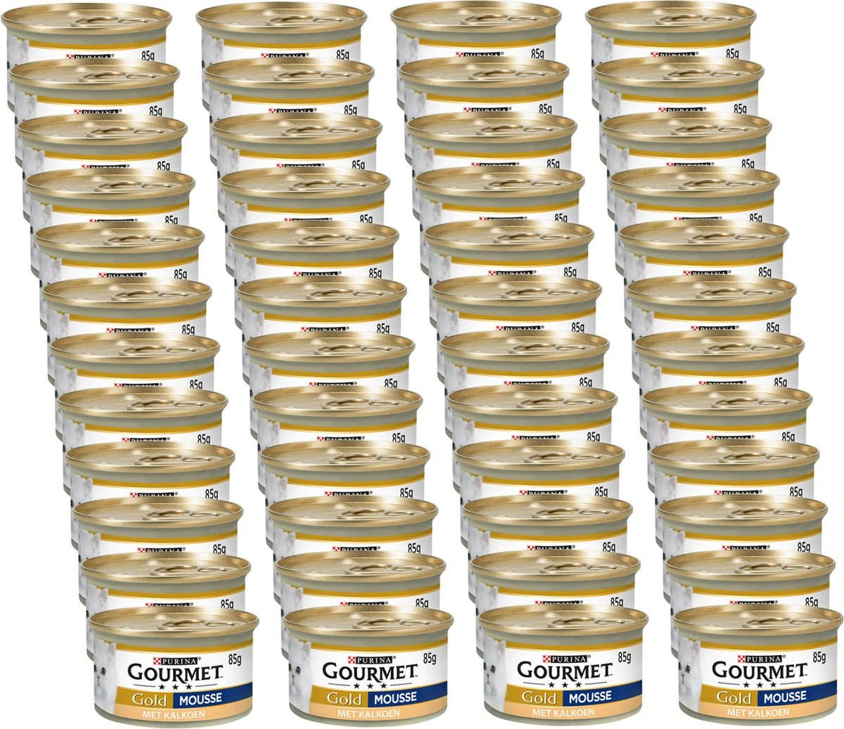Merkloos Gourmet Gold Mousse Kalkoen - Kattenvoer - 48 X 85 G 3 Merkloos Gourmet Gold Mousse Kalkoen - Kattenvoer - 48 X 85 G - Afbeelding 3