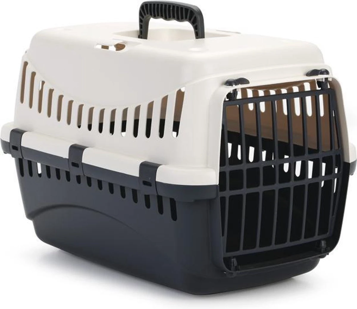 Beeztees Gypsy - Reismand - Creme/Antraciet - 46x31x32 Cm 1 Beeztees Gypsy - Reismand - Creme/Antraciet - 46x31x32 Cm