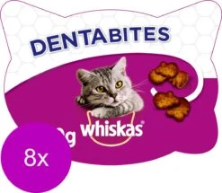 Whiskas Dentabites Kattensnoepjes - Kip - 8 X 40g -Merkloos Winkel 1200x1044