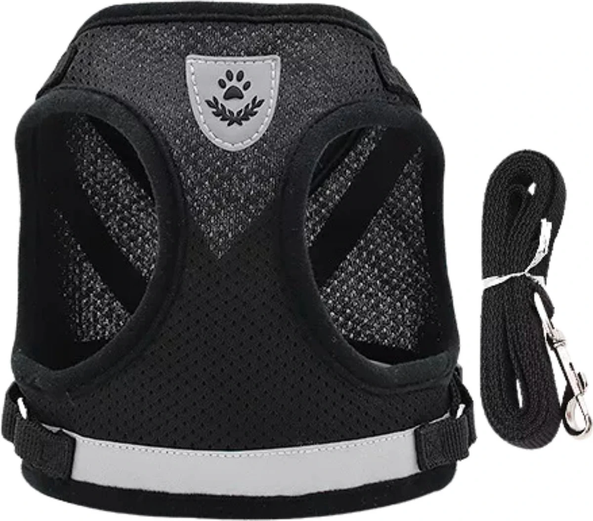 Merkloos Kattentuigje Met Looplijn | Zwart Kattenharnas | Easy Step In | Kattenriem | Kattenlijn | Kattentuig | Maat L 1 Merkloos Kattentuigje Met Looplijn | Zwart Kattenharnas | Easy Step In | Kattenriem | Kattenlijn | Kattentuig | Maat L